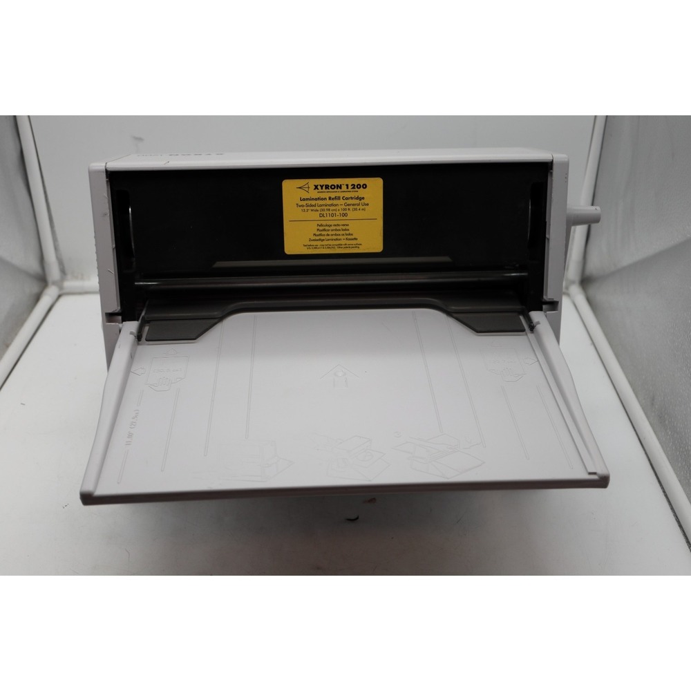 Xyron 1200 Hand Crank Cold Laminator Machine | 4 Refill Cartridges | WORKS GREAT - Picture 8 of 16
